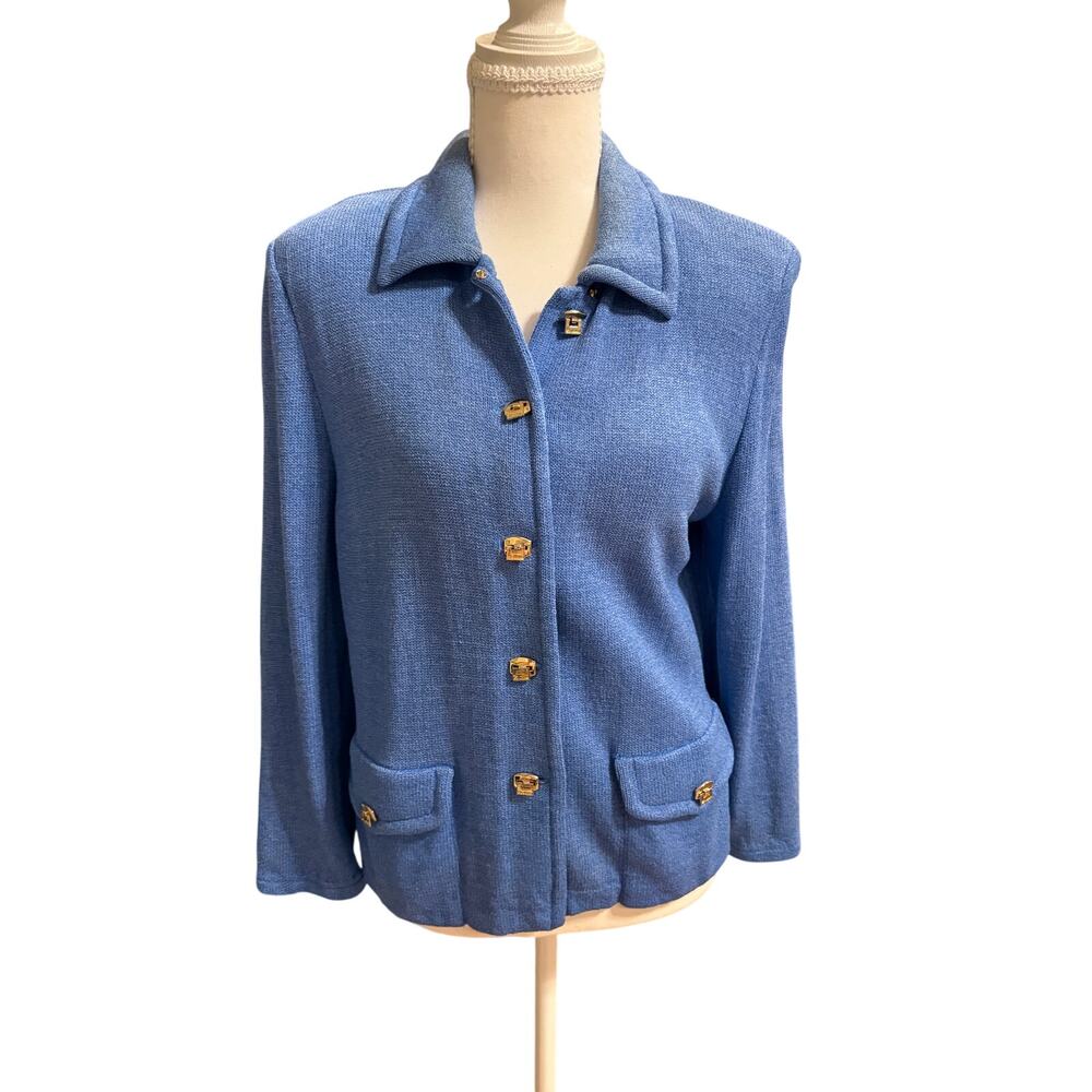 Vintage St. John baby blue knit set